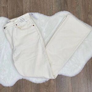 Abercrombie & Fitch Cream Flare Jeans